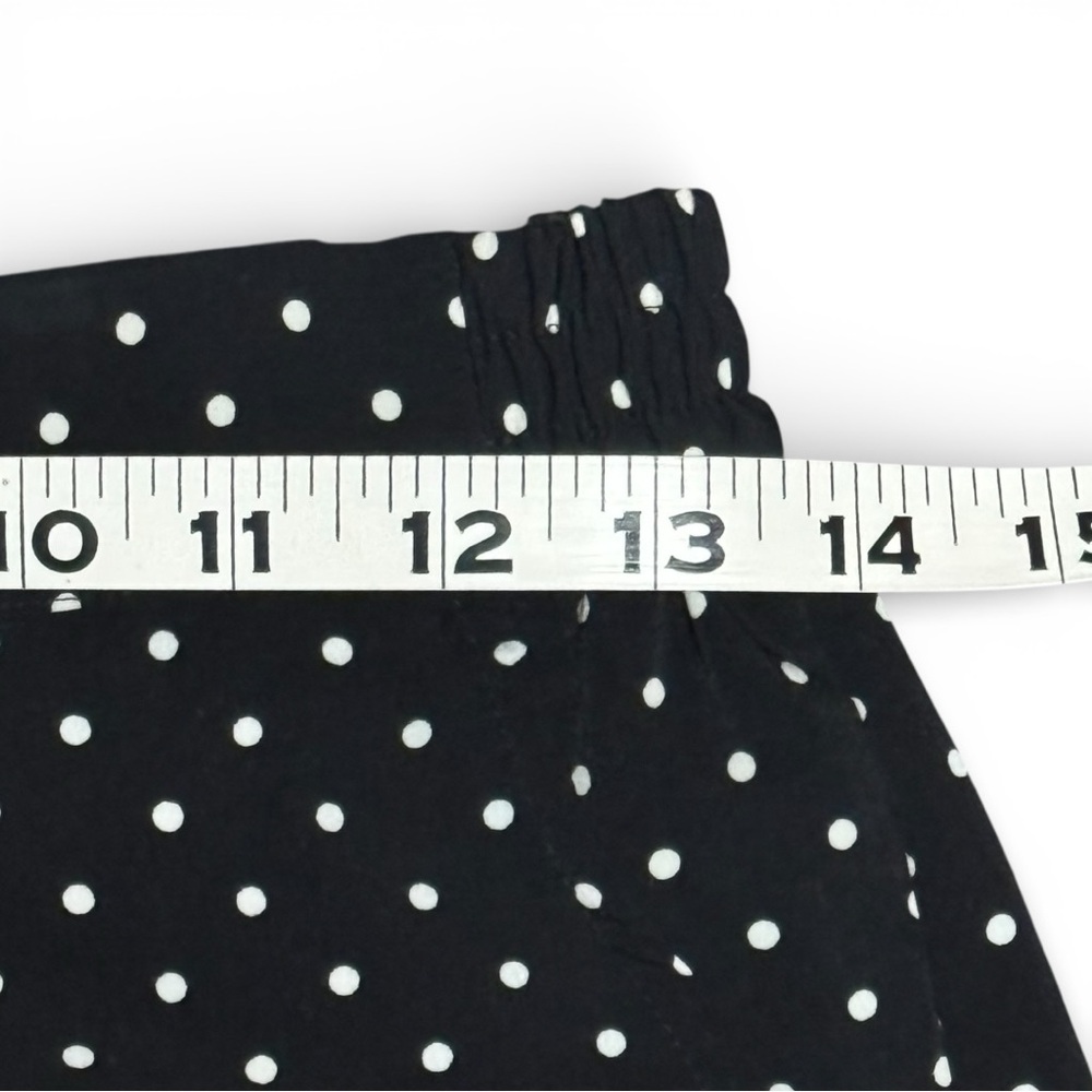 Talbots Pull-On Shorts Elastic Waist Womens 2P Petite Black White Polka Dot - Picture 6 of 9